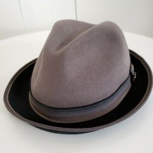 Grey Scala Classica felt fedora